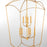 Quorum Mantle 9Lt Entry Light, Gold Leaf