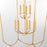 Quorum Mantle 9Lt Entry Light, Gold Leaf