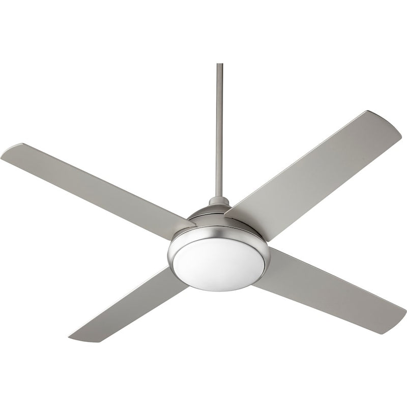 Quorum Quest 1 Ceiling Fan, Satin Nickel