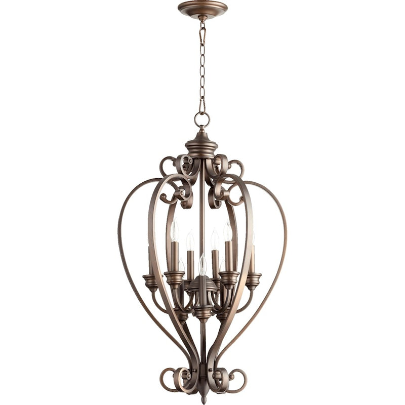 Quorum Bryant 9 Light Entry Light, Oiled Bronze