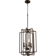 Quorum Hammond 4 Light Entry, Oiled Bronze