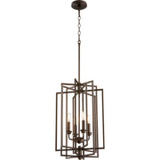 Quorum Hammond 4 Light Entry, Oiled Bronze