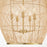Quorum 19X31 5Lt Rattan Pendant, Aged Brass