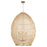 Quorum 28X40 5Lt Rattan Pendant, Aged Brass
