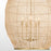 Quorum 28X40 5Lt Rattan Pendant, Aged Brass