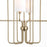 Quorum Charlotte 12Lt Chandelier, Aged Brass/White