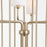 Quorum Charlotte 12Lt Chandelier, Aged Brass/White