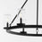 Quorum Gentry 6Lt Wet Chandelier, Matte Black/Clear