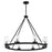 Quorum Gentry 8Lt Wet Chandelier, Matte Black - 70-8-59