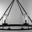 Quorum Gentry 8Lt Wet Chandelier, Matte Black