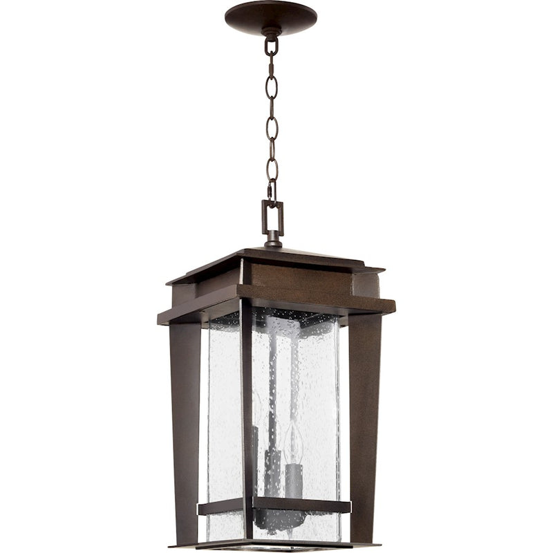 Quorum Easton 3 Light Pendant, Oiled Bronze