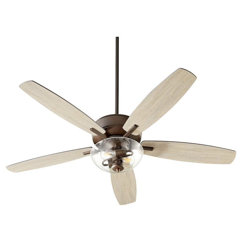 Quorum Breeze 2 Light Ceiling Fan, Oiled Bronze