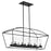 Quorum Odeon 10Lt Wet Linear Chandelier, Matte Black/Clear