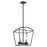 Quorum Odeon 2Lt Wet Pendant, Matte Black/Clear