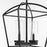 Quorum Odeon 2Lt Wet Pendant, Matte Black/Clear