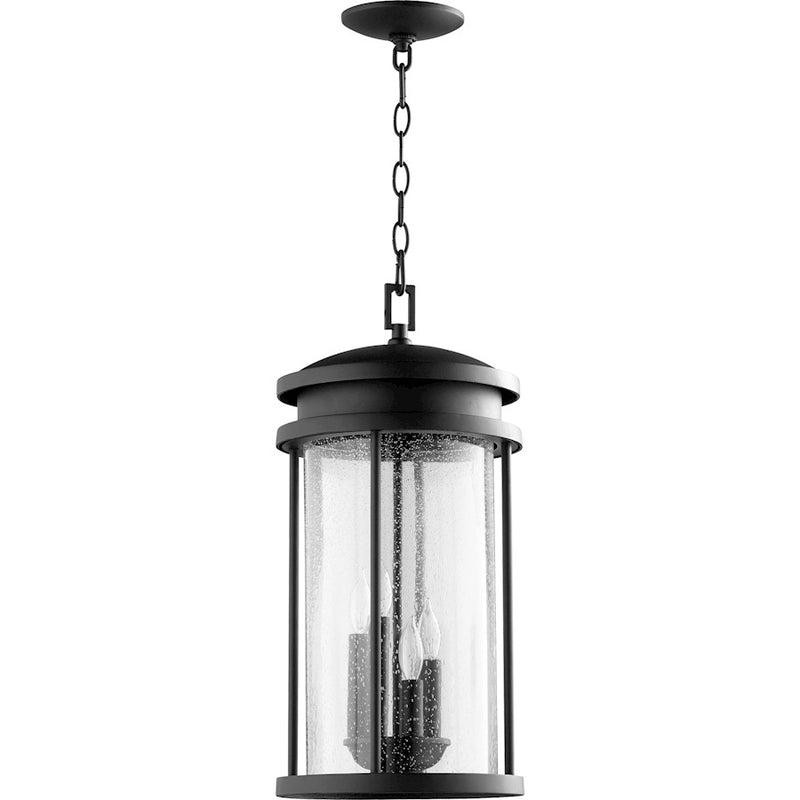 Quorum Hadley 4 Light Pendant in Noir