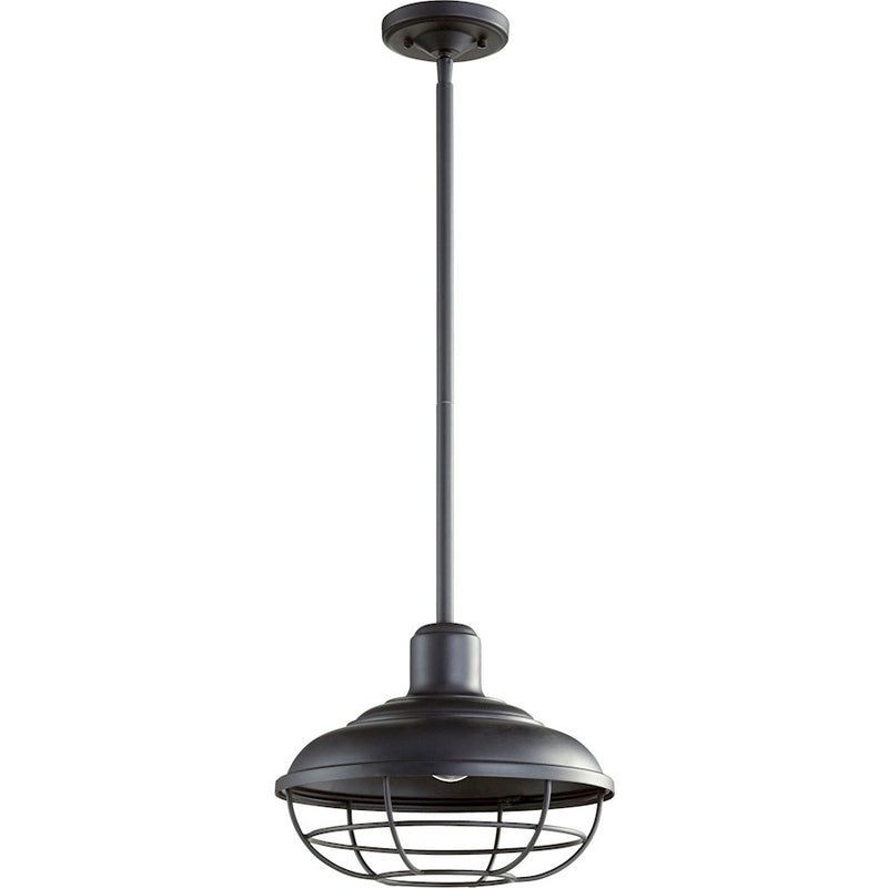 Quorum Tansley 12' Pendant in Noir