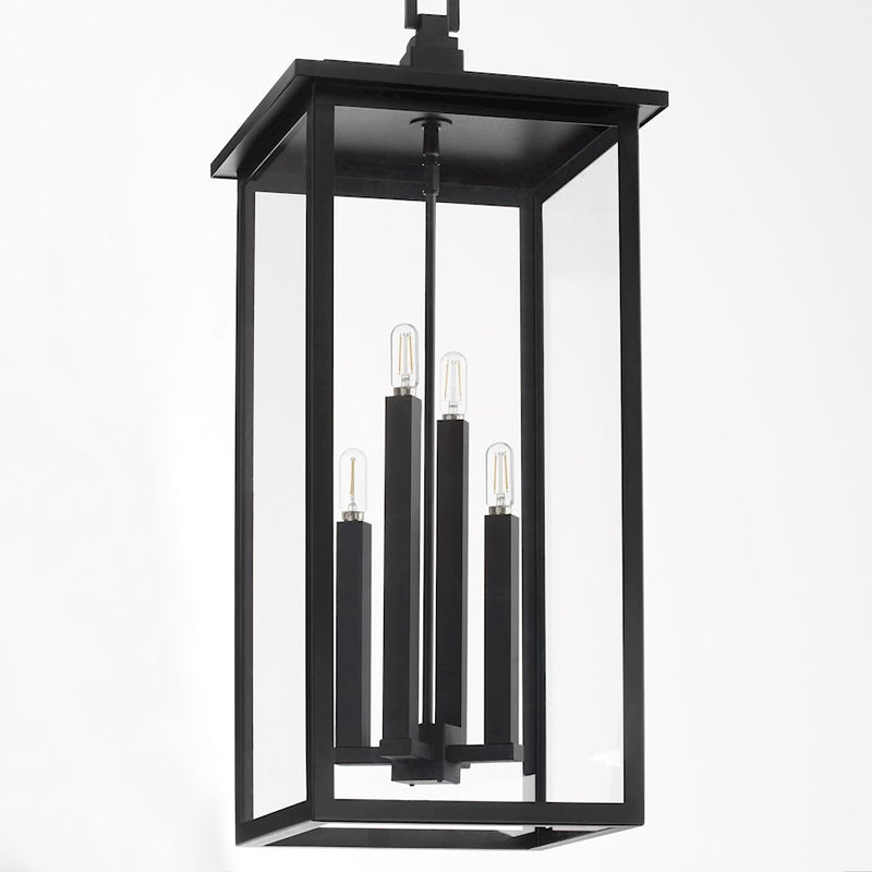 Quorum Westerly 32" Pendant, Textured Black