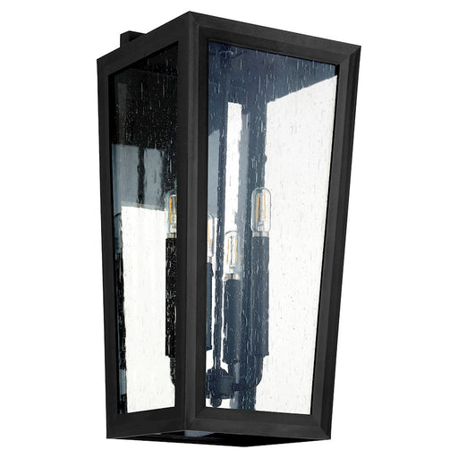 Quorum Bravo 4 Light 10" Outdoor Lantern, Noir