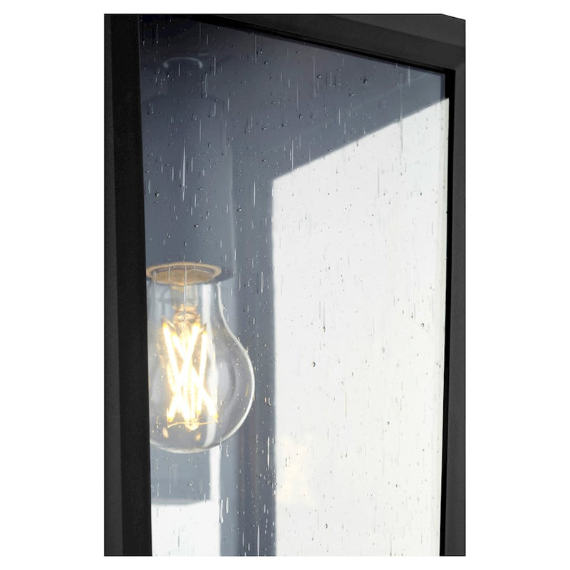 Quorum Bravo 1 Light 8" Outdoor Lantern, Noir