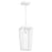 Quorum Bravo 6.5" Pendant, White