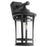 Quorum Haley 18" Outdoor Lantern, Noir/Clear