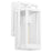 Quorum Marco 15" Lantern, White/Clear - 736-15-6