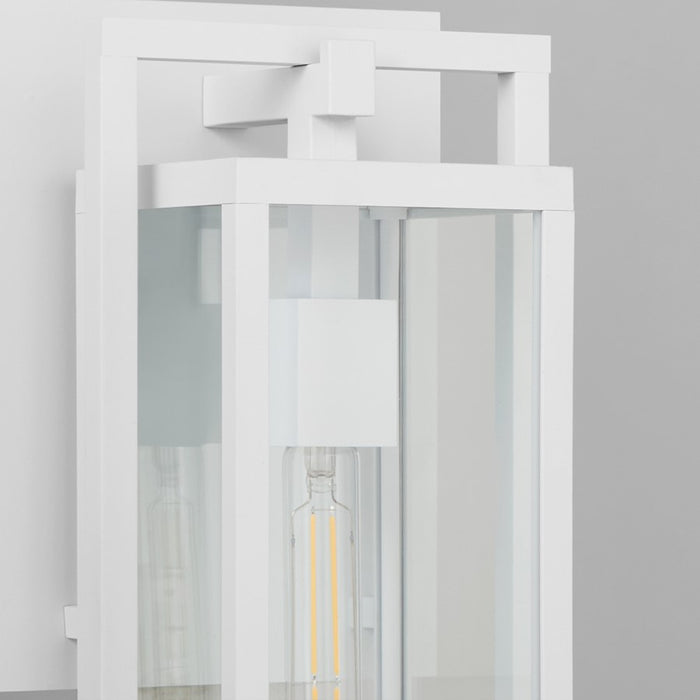 Quorum Marco 15" Lantern, White/Clear