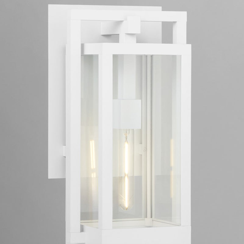 Quorum Marco 18" Lantern, White/Clear