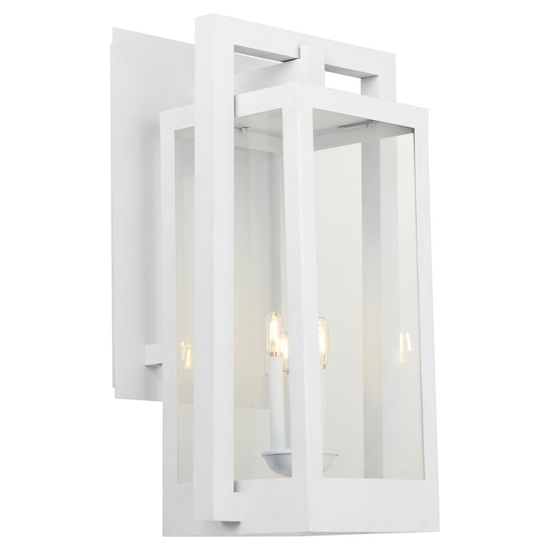 Quorum Marco 30" 4Lt Outdoor Lantern, White/Clear