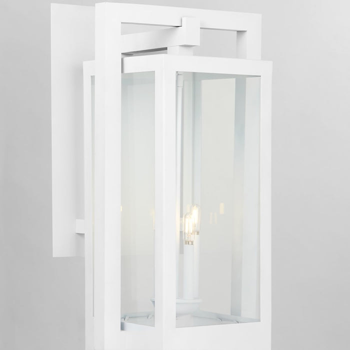 Quorum Marco 30" 4Lt Outdoor Lantern, White/Clear