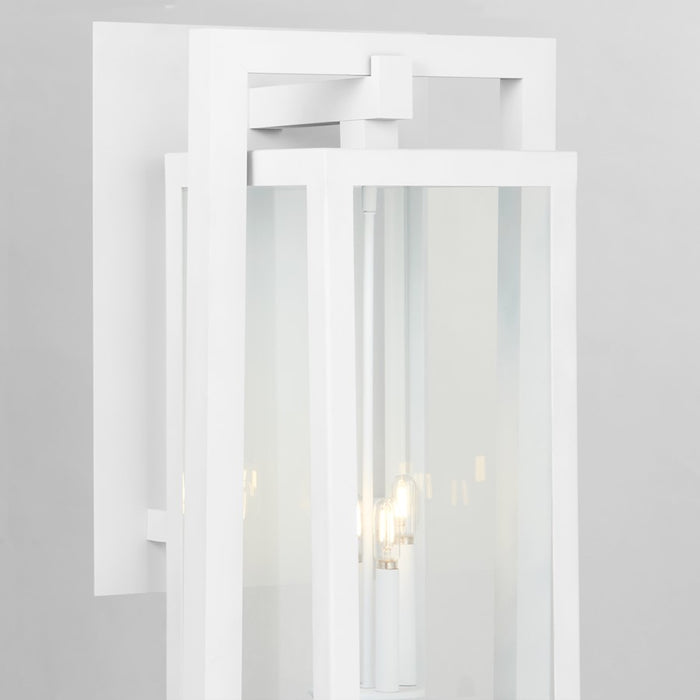 Quorum Marco 30" 4Lt Outdoor Lantern, White/Clear