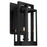 Quorum Marco 30" 4Lt Outdoor Lantern, Textured Black/Clear
