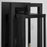 Quorum Marco 30" 4Lt Outdoor Lantern, Textured Black/Clear
