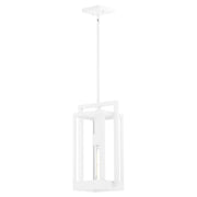 Quorum Marco 18" Pendant, White/Clear - 737-18-6