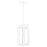 Quorum Marco 18" Pendant, White/Clear - 737-18-6