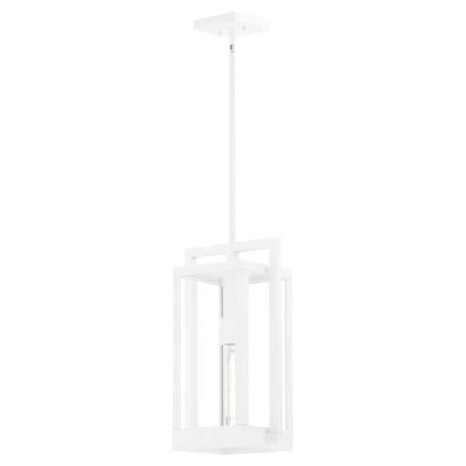 Quorum Marco 18" Pendant, White/Clear - 737-18-6