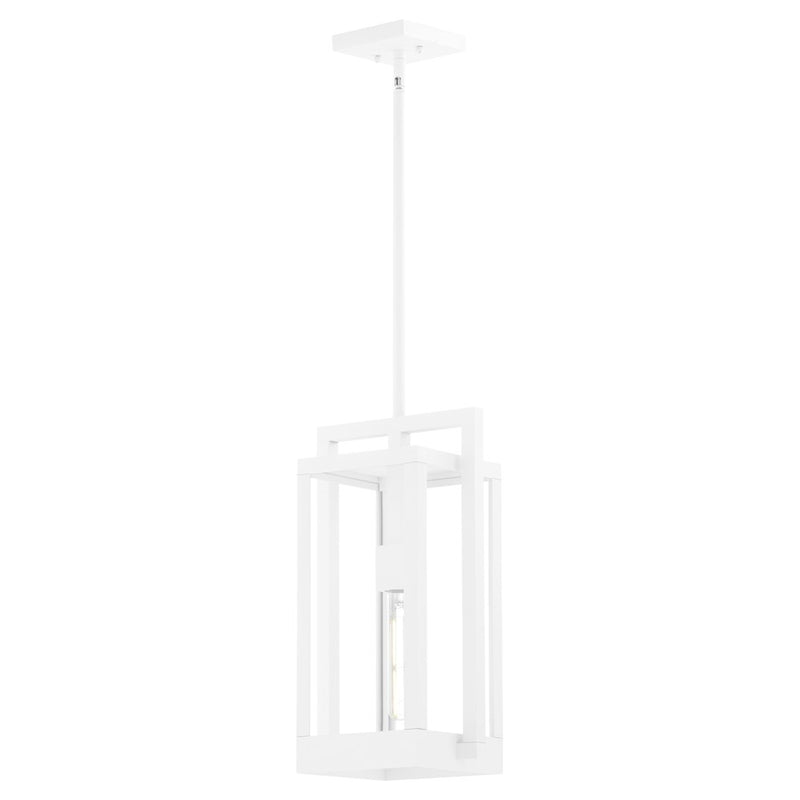 Quorum Marco 18" Pendant, White/Clear