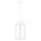 Quorum Marco 18" Pendant, White/Clear