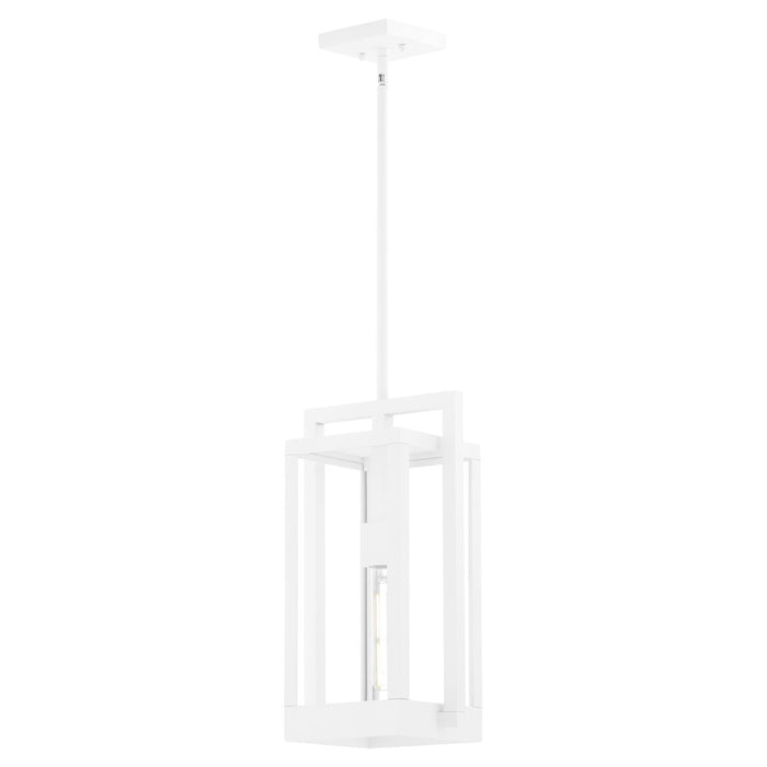 Quorum Marco 18" Pendant, White/Clear