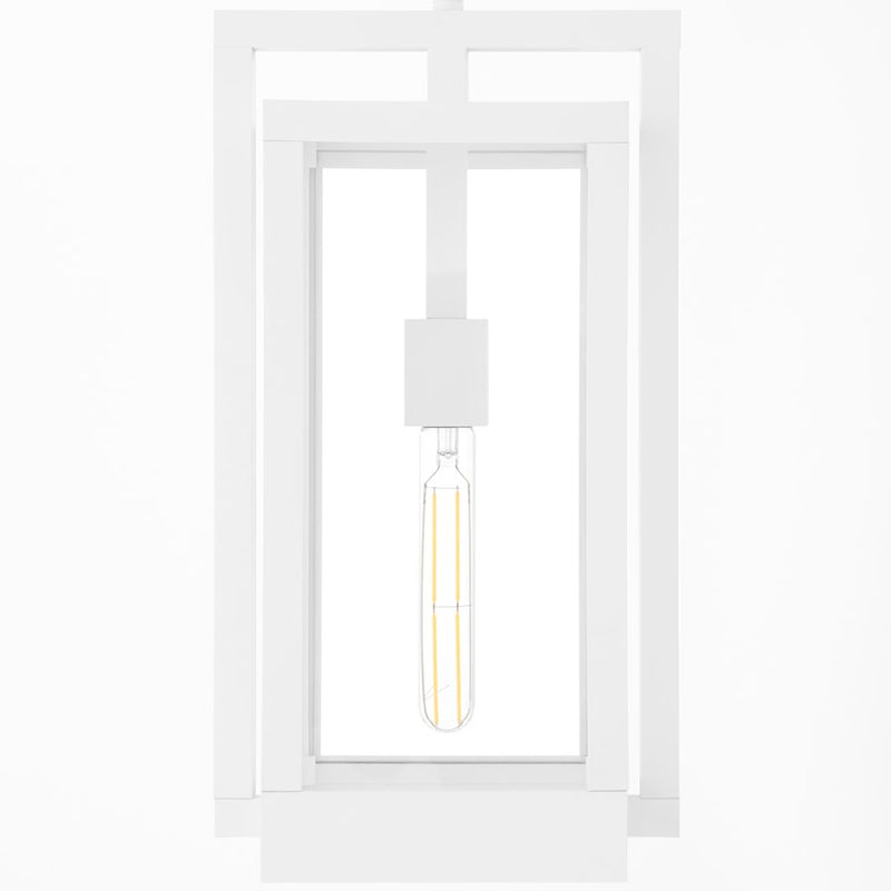 Quorum Marco 18" Pendant, White/Clear