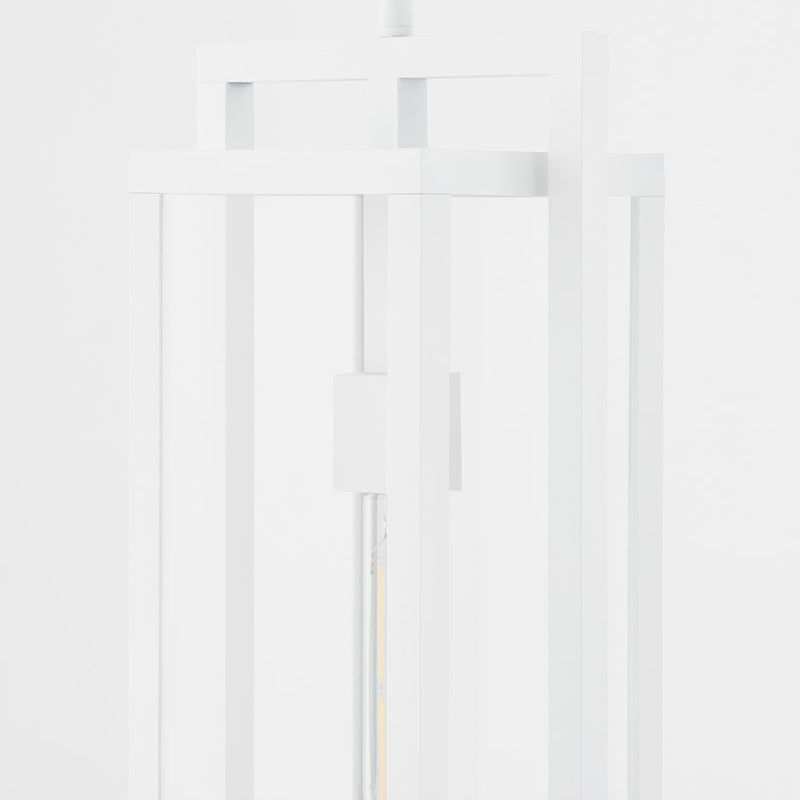 Quorum Marco 18" Pendant, White/Clear