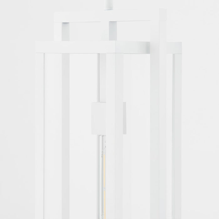 Quorum Marco 18" Pendant, White/Clear