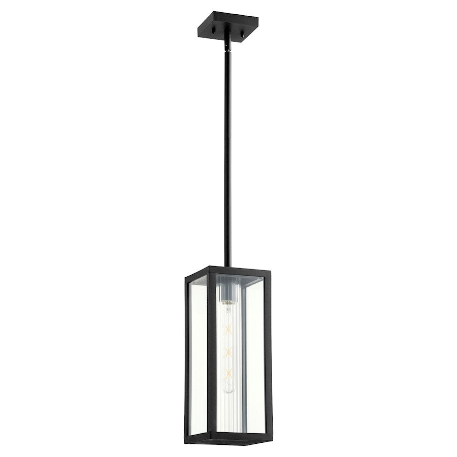 Quorum Parks 1 Light 15" Pendant, Noir