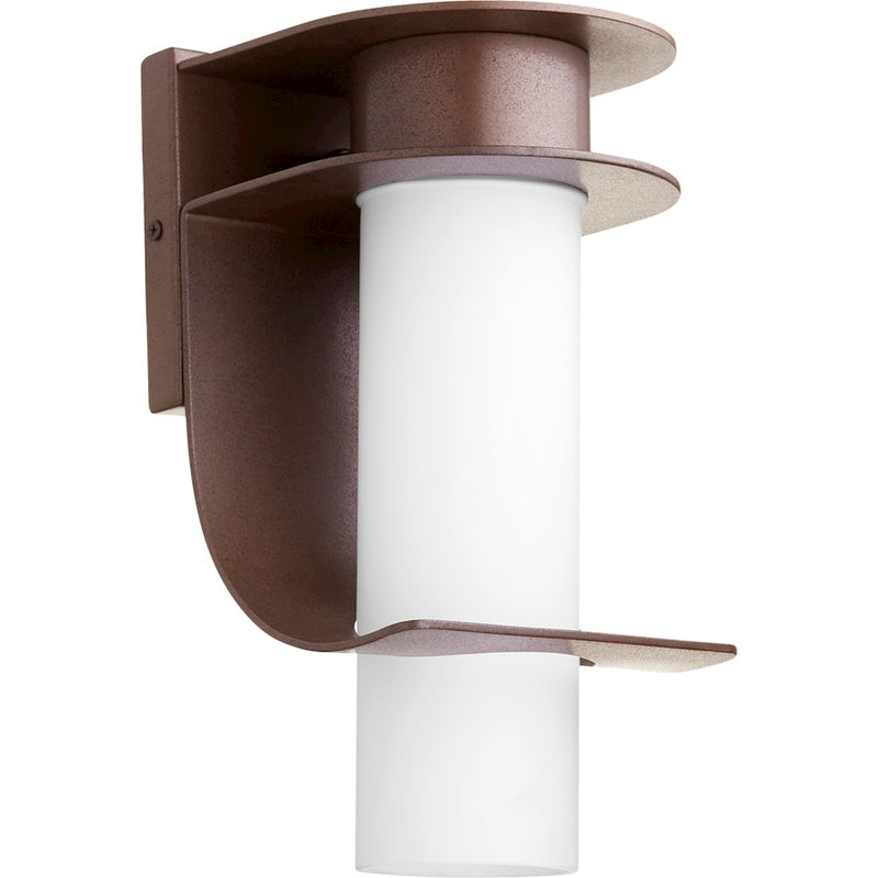 Quorum Downing Small Wall Lantern in Oiled Bronze