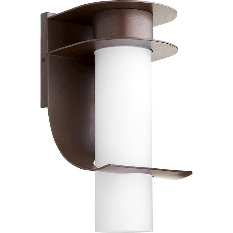 Quorum Downing Large Wall Lantern in Oiled Bronze