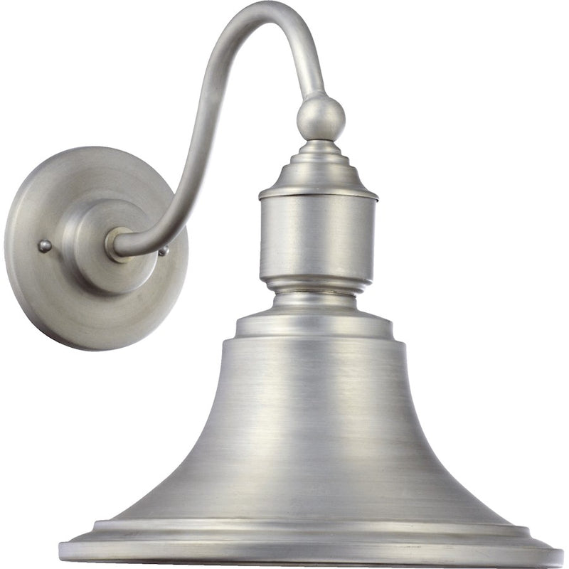 Quorum 1 Light Wall Mount, Brushed Aluminum