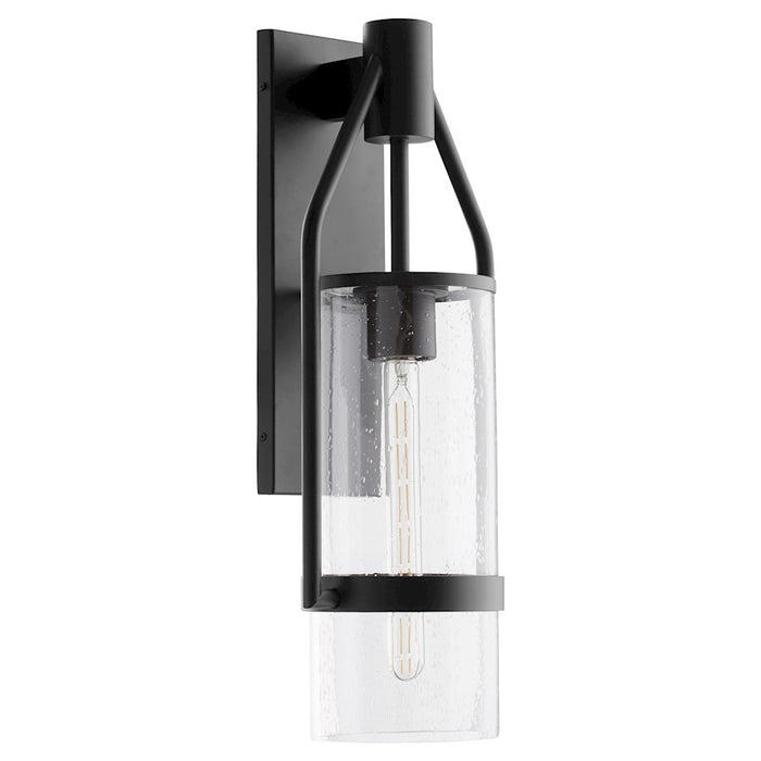 Quorum Townsend 24" Lantern, Textured Black/Clear Seeded - 760-24-69