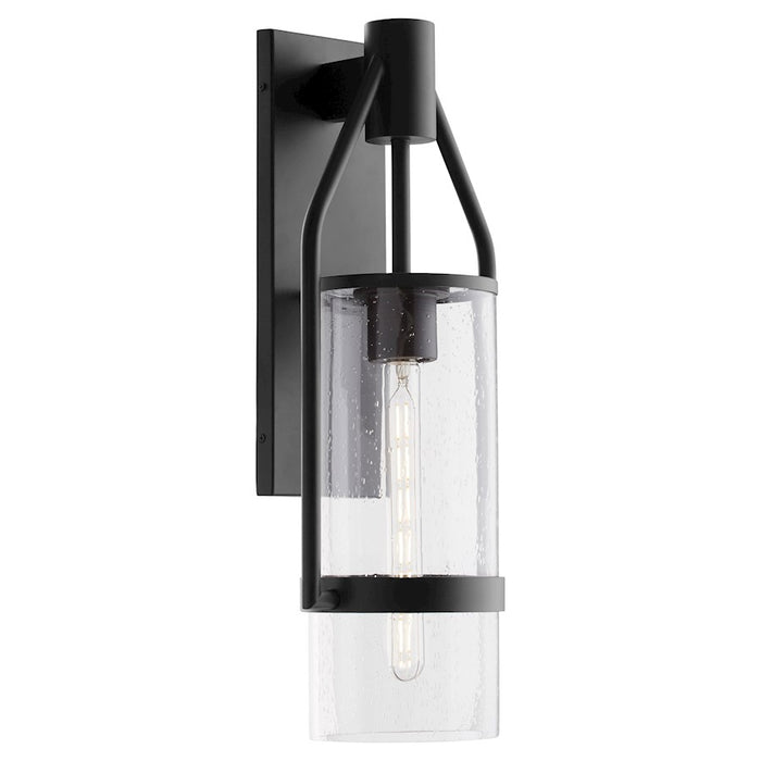 Quorum Townsend 24" Lantern, Textured Black/Clear Seeded