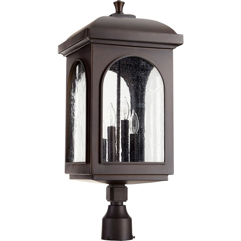 Quorum Fuller 4 Light 10.5' Post, Oiled Bronze